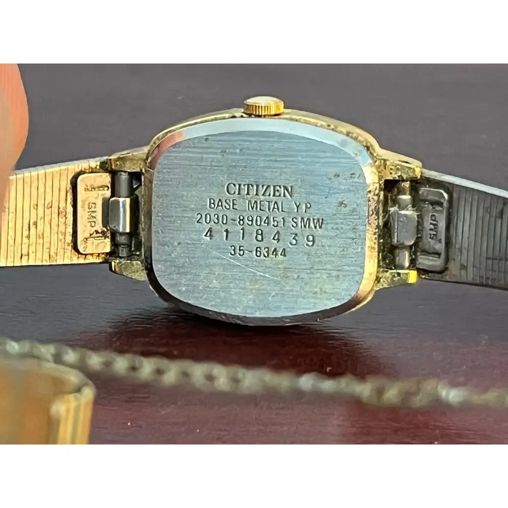 VTG Citizen Quartz Wrist Watch Gold Tone Dainty Untested